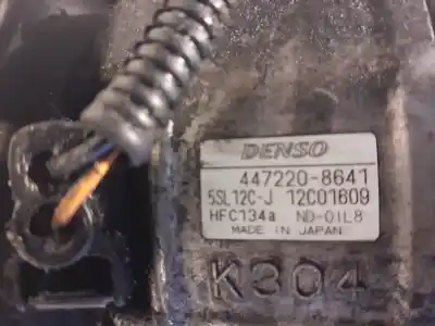 Second-hand car spare part air conditioning compressor for fiat stilo (192) 192a3000 oem iam references 4472208641  