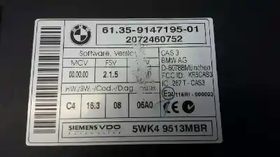 Pezzo di ricambio per auto di seconda mano modulo accensione per bmw mini (r56) cooper s riferimenti oem iam 5wk49513  9147195