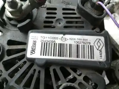 Pezzo di ricambio per auto di seconda mano alternatore per renault kangoo 1.6 16v cat riferimenti oem iam 8200588648 106278278 tg11c055 2543439a