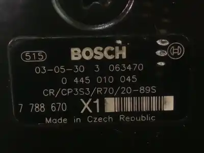 Peça sobressalente para automóvel em segunda mão bomba de injeção por bmw serie 3 berlina (e46) 2.0 16v diesel cat referências oem iam 7788670  0445010045