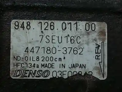 Pezzo di ricambio per auto di seconda mano compressore aria condizionata per porsche cayenne (typ 9pa) 4.5 v8 turbo cat riferimenti oem iam 94812601100  