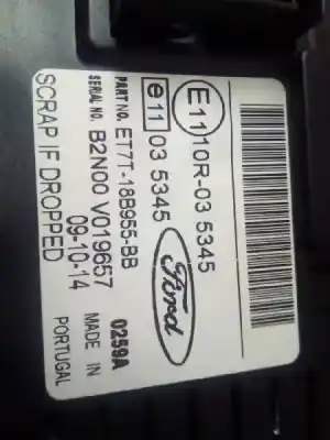 Second-hand car spare part multifunction display for ford fiesta (ccn) trend oem iam references et7t18b955bb  