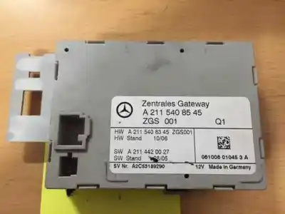 Gebrauchtes Autoersatzteil Elektronisches Modul zum MERCEDES-BENZ CLASE E (W211) BERLINA E 270 CDI (211.016) OEM-IAM-Referenzen A2115408545  