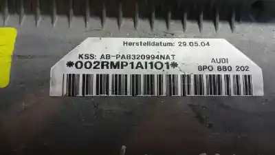 Peça sobressalente para automóvel em segunda mão airbag dianteiro direito por audi a3 (8p) 1.9 tdi ambiente referências oem iam 8p0880202  002rmp1ai101
