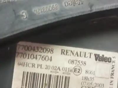 Pezzo di ricambio per auto di seconda mano faro anteriore sinistro per renault scenic (ja..) 2.0 16v cat (f4r) riferimenti oem iam 7700432098  7701047604