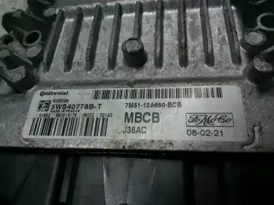 Second-hand car spare part ecu engine control for ford focus lim. (cb4) 1.8 tdci turbodiesel cat oem iam references 7m5112a650bcb  5ws40778bt