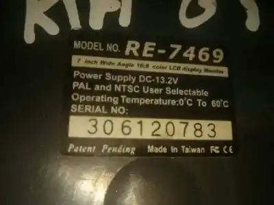 Second-hand car spare part dvd system for kia carnival ii * oem iam references re7469  306120783