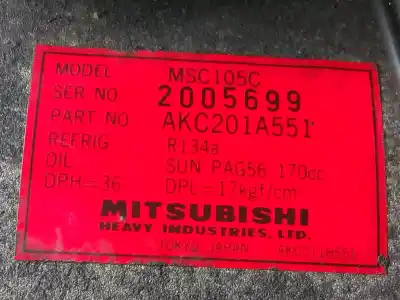 Second-hand car spare part air conditioning compressor for mitsubishi montero sport (k90) 3.0 v6 24v cat oem iam references akc201a551  msc105c