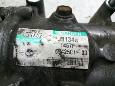 Peça sobressalente para automóvel em segunda mão compressor de ar condicionado a/a a/c por mini mini (r56) one d referências oem iam 694250103  
