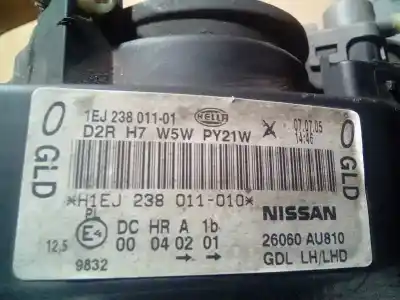 İkinci el araba yedek parçası sol far için nissan primera berlina (p12) acenta oem iam referansları 26060au810  
