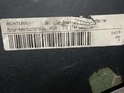 Second-hand car spare part complete engine for audi a3 (8l) motor 1.8 ltr. - 92 kw 20v oem iam references agn  