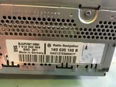 Second-hand car spare part gps navigation system for volkswagen passat variant (3c5) edition oem iam references 1k0035198b  7612002064