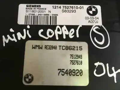 Автозапчасти б/у блок управления двигателем за mini mini (r50,r53) cooper s ссылки oem iam 12147527610  7540920