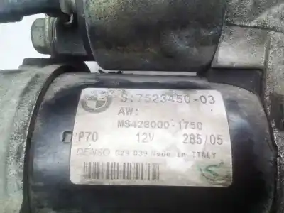 Second-hand car spare part starter motor for bmw serie 3 berlina (e90) 2.0 16v cat oem iam references 752345003  ms428000