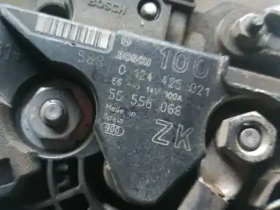 Peça sobressalente para automóvel em segunda mão alternador por opel meriva 1.4 16v referências oem iam 55556068  0124425021