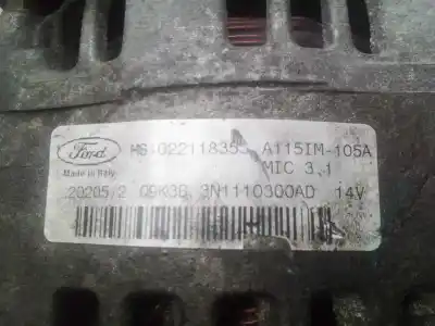 Peça sobressalente para automóvel em segunda mão alternador por ford focus cabrio (ca5) 1.6 16v cat referências oem iam ms1022118355  a115im105a