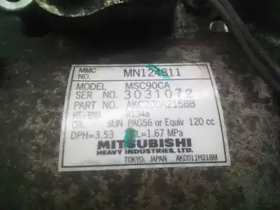 Second-hand car spare part air conditioning compressor for peugeot 4007 2.2 hdi fap cat oem iam references msc90cas akc200a215bb mn124811 3031072