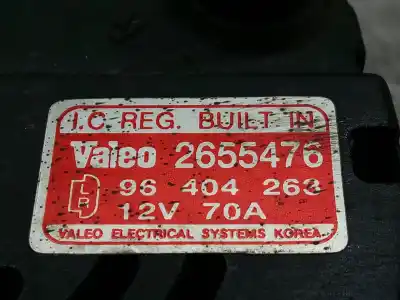 Second-hand car spare part alternator for chevrolet aveo 1.2 cat oem iam references 96404263  2655476