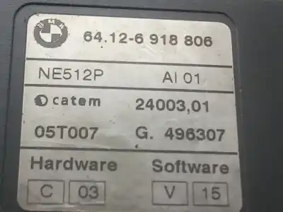 Second-hand car spare part water pump for bmw serie 7 (e65/e66) 730d oem iam references 64126918806  