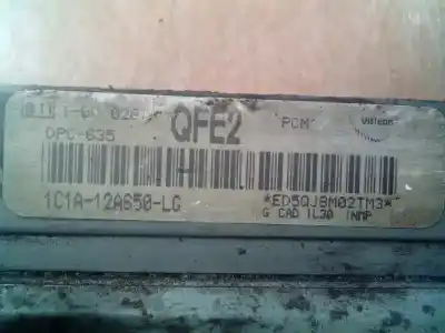 Second-hand car spare part ecu engine control for ford transit caja cerrada, larga (fy) (2000 =>) ft 330 2.4 90 cv / 66 kw oem iam references 1c1a12a650lg  qfe2