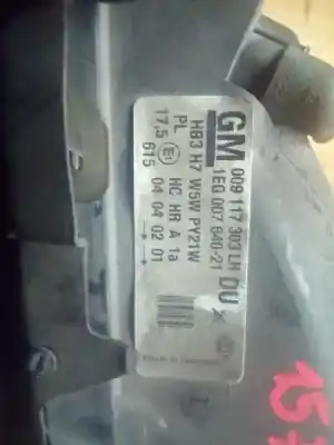 Gebrauchtes Autoersatzteil linker scheinwerfer zum opel astra g berlina comfort oem-iam-referenzen 009117303lh  1eg00764021