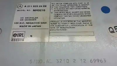 Gebrauchtes Autoersatzteil audiosystem / radio-cd zum mercedes-benz clase e (w211) berlina e 200 cdi business (211.007) oem-iam-referenzen a2118202489  