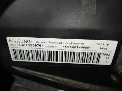 Second-hand car spare part complete engine for seat tarraco (kn2) style oem iam references dad  