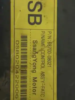 Second-hand car spare part climate control for ssangyong rexton * oem iam references 6870008021  