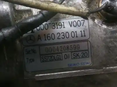 Pezzo di ricambio per auto di seconda mano compressore aria condizionata per smart city-coupe 0.8 cdi (s1clc1. 450.300. 450.301. 450.302. 450.303.... riferimenti oem iam a1602300111  0003191v007