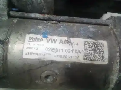 Peça sobressalente para automóvel em segunda mão motor de arranque por audi a3 (8p) 1.6 tdi attraction referências oem iam 02z911024a  esw20er121
