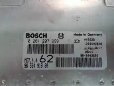Second-hand car spare part ecu engine control for citroen c2 1.6 16v hdi fap oem iam references 9653491880  0261207999
