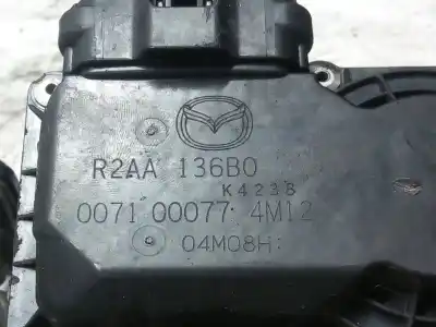 Peça sobressalente para automóvel em segunda mão borboleta de admissão por mazda 6 lim. (gh) 2.2 ce 163 active referências oem iam r2aa136b0  071000774m12