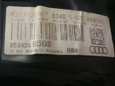 Peça sobressalente para automóvel em segunda mão quadrante por audi a4 cabrio (8h) 3.2 fsi quattro referências oem iam 8e0920950s  1036901830