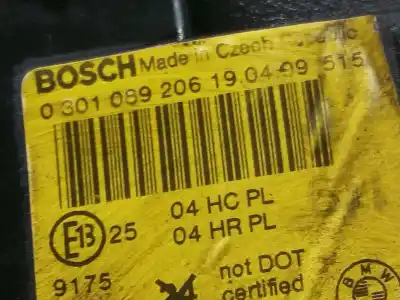 Peça sobressalente para automóvel em segunda mão farol / farolim direito por bmw serie 3 berlina (e46) 2.5 24v referências oem iam 0301089206  190499515