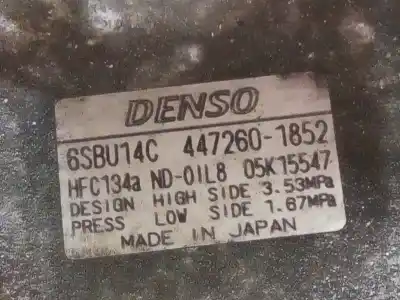 Peça sobressalente para automóvel em segunda mão compressor de ar condicionado a/a a/c por bmw x1 (e84) 2.0 turbodiesel cat referências oem iam 6452698786203  4472601852 6sbu14c