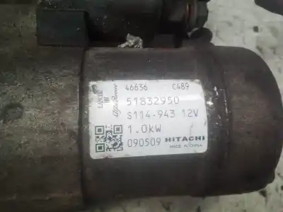 Second-hand car spare part starter motor for fiat stilo (192) 1.4 16v cat oem iam references 51832950 090509 s114943