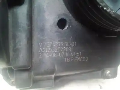 Peça sobressalente para automóvel em segunda mão borboleta de admissão por peugeot 207 1.4 16v vti cat (8fs / ep3) referências oem iam v75743798001  a2c53252208