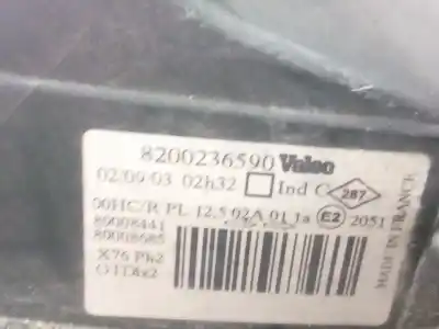 Автозапчасти б/у правая фара за renault kangoo (f/kc0) 1.5 dci diesel 65 cv / 48 kw ссылки oem iam 8200236590  89008441 Автозапчасти б/у правая фара за renault kangoo (f/kc0) 1.5 dci diesel 65 cv / 48 kw ссылки oem iam 8200236590  89008441