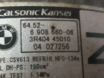 Peça sobressalente para automóvel em segunda mão compressor de ar condicionado a/a a/c por bmw serie 3 coupe (e46) 2.0 16v diesel cat referências oem iam 690866006  3r40445010