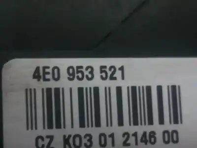 Second-hand car spare part headlights switch for audi a4 avant (8e) 1.8 20v turbo oem iam references 4e0953521  