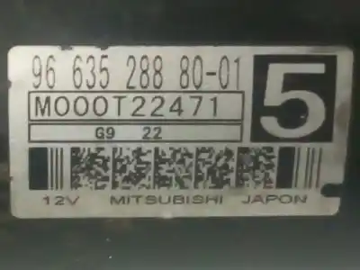 Peça sobressalente para automóvel em segunda mão motor de arranque por citroen c4 coupe 1.6 16v hdi referências oem iam m000t22471  966352888001