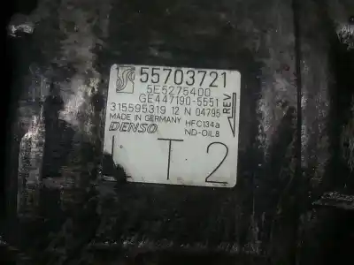 Pezzo di ricambio per auto di seconda mano compressore aria condizionata per fiat linea (110) 1.3 16v jtd cat riferimenti oem iam 55703721  5e5275400