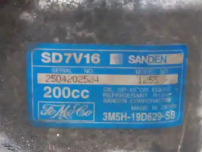 Second-hand car spare part air conditioning compressor for ford focus lim. (cb4) 1.6 tdci cat oem iam references 3m5h19d629sb  sd7v161255
