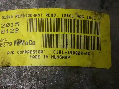 İkinci el araba yedek parçası klima kompresörü için ford fiesta (ccn) titanium oem iam referansları c1b119d629ag  