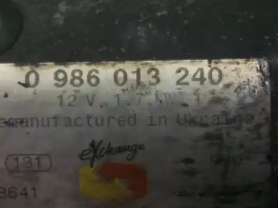 Peça sobressalente para automóvel em segunda mão motor de arranque por citroen ax 1.0 armonia referências oem iam 0986013240  