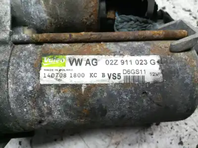 Peça sobressalente para automóvel em segunda mão motor de arranque por audi a3 (8p) 1.4 16v tfsi referências oem iam 02z911023g  d6gs11