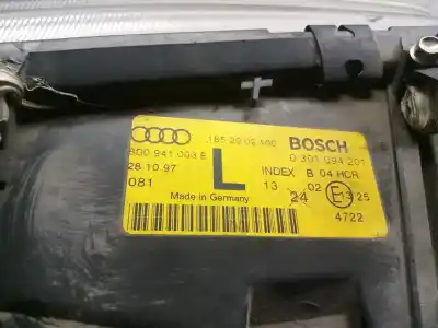 Автозапчасти б/у левая фара за audi a4 b5 (8d2) 2.8 quattro ссылки oem iam 8d0941003e  1852902100