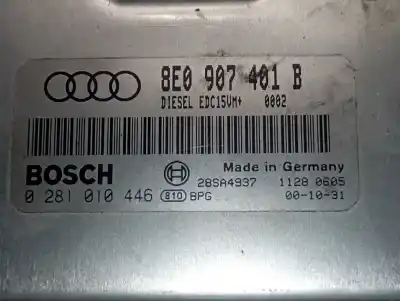 Second-hand car spare part ecu engine control for audi a4 berlina (8e) 2.5 v6 24v tdi oem iam references 8e0907401b  0281010446