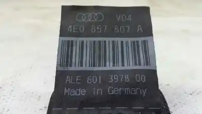 Pezzo di ricambio per auto di seconda mano cintura di sicurezza posteriore centrale per audi a8 (4e2) 4.2 v8 32v fsi riferimenti oem iam 4e0857807a 601782900 601397800