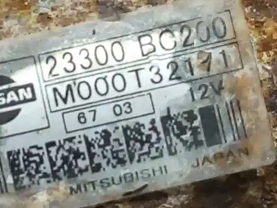 Second-hand car spare part starter motor for nissan note (e11e) 1.6 16v cat oem iam references 23300bc200  m000t32171